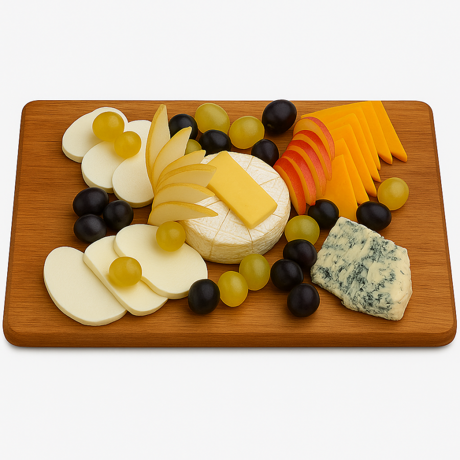 Плато сирена и сезонни плодове